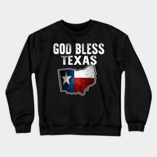 God Bless Texas Ohio Crewneck Sweatshirt